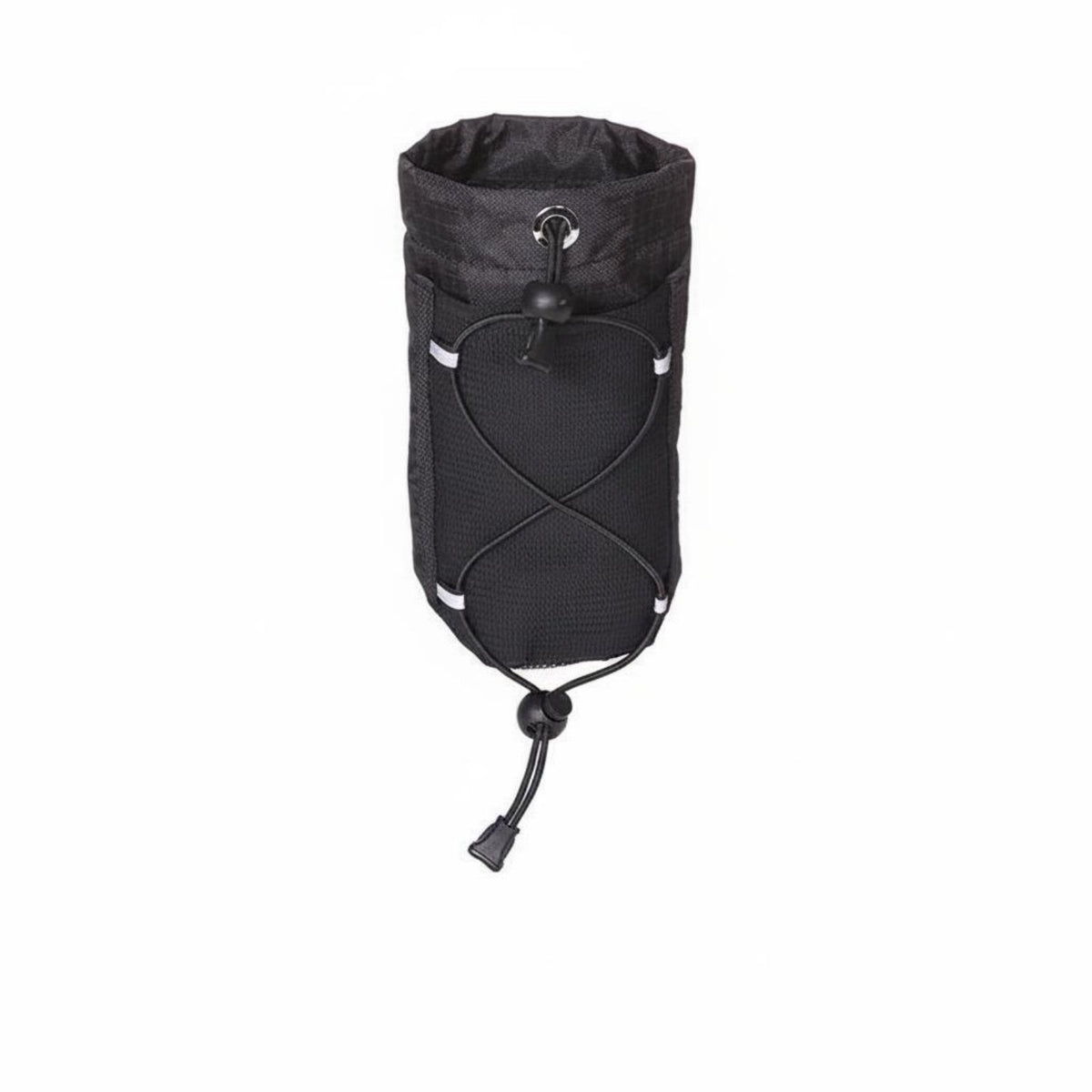 Backpack Cup Hanging Bag Hands Mesh Cup Holder with Elastic Cord Compact Shoulder Strap Bottle Pouch for Journeyers