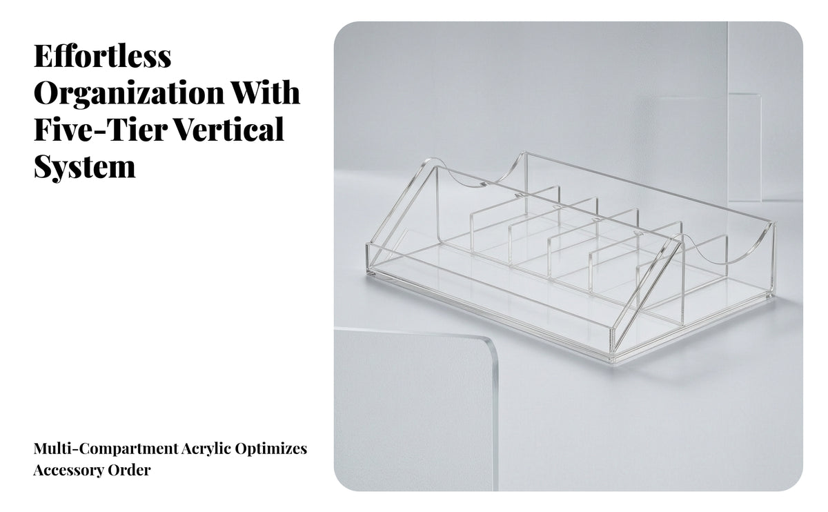 Acrylic Belt Organizer | Clear, Belt Display Rack, for Closet