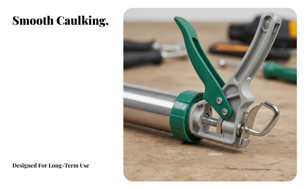 Glass Full-Rotation Sealant dispenser° Rotating Barrel Caulking Anti-Drip Function Manual Dispenser for Handymen, Professionals, Workshop, Lavatory