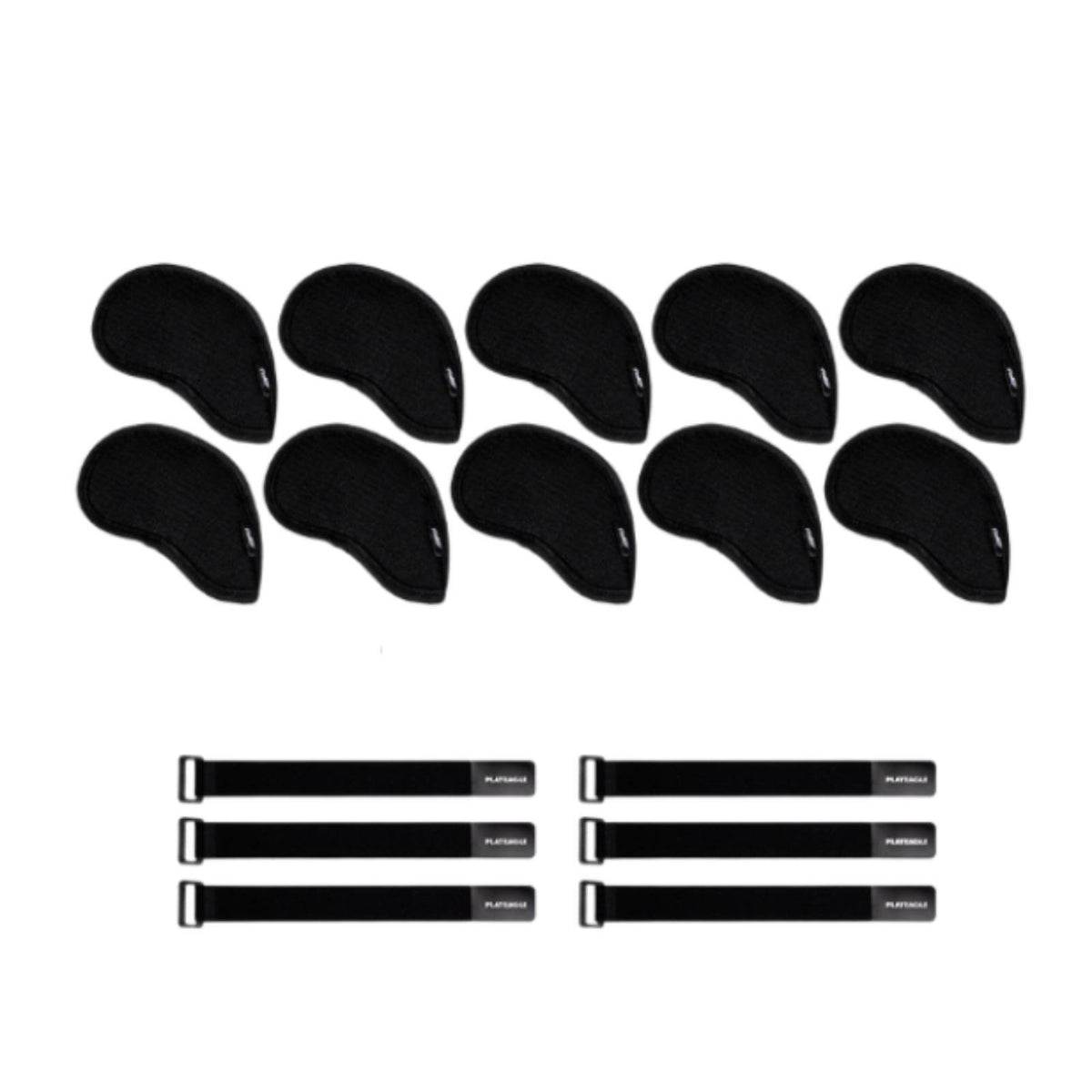 10 Pieces Golf Iron Head Cover Impact Protection Golf Club Iron Cover Shielded for Golfers