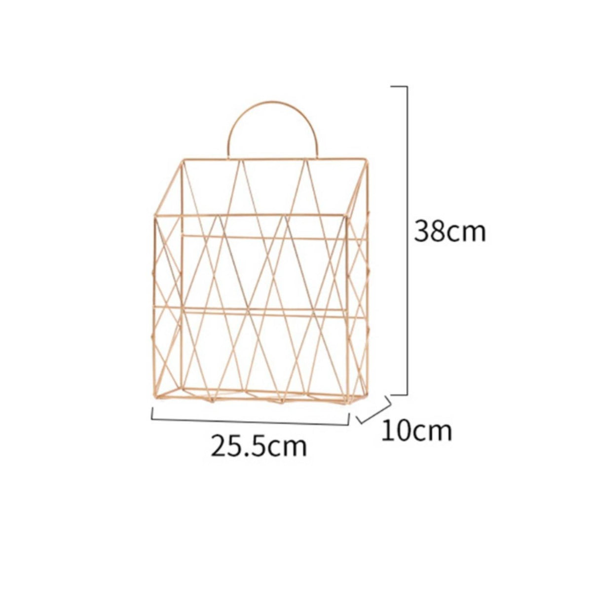 Wall Mounted Periodical Holder Space Saving Metal Wire Periodical Rack