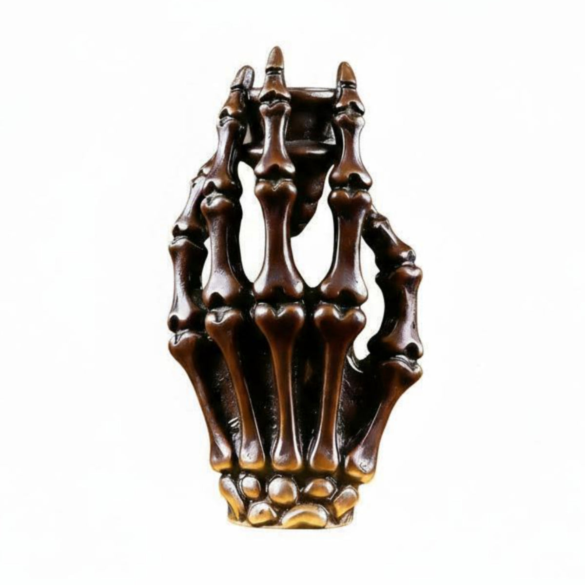 Skull Hand Candlestick Darkly Ornate Design Skeleton Hand Holder Table Ornament