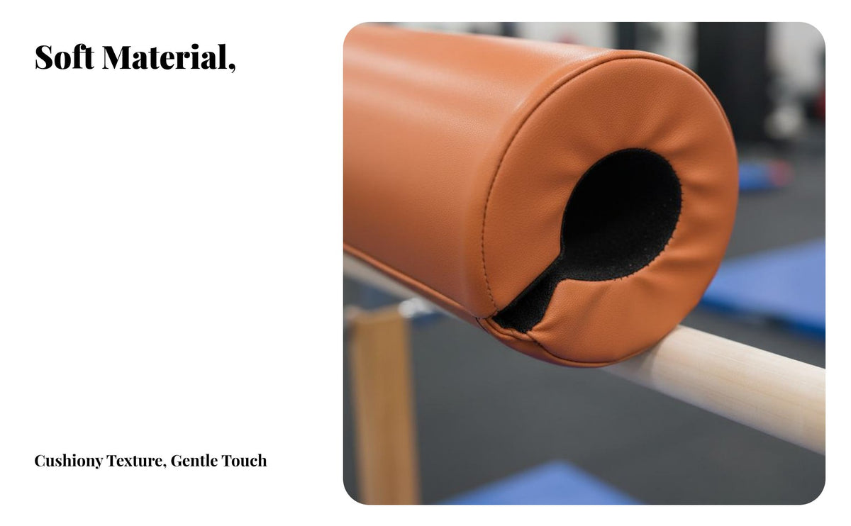 Gymnastics Bar Pad Padded Surface Encircling Bar Cushion Hook and Loop Fastener Uneven Beams Pad for Gymnasts, Athletes, Dance Studio, Gym, Playground