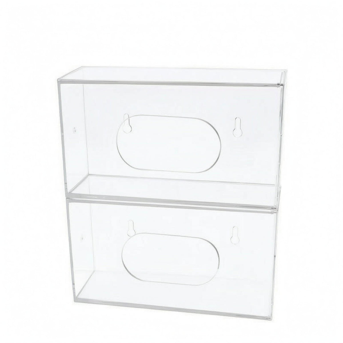 2 Pieces Wall Mounted Storage Box Hanging Keyholes