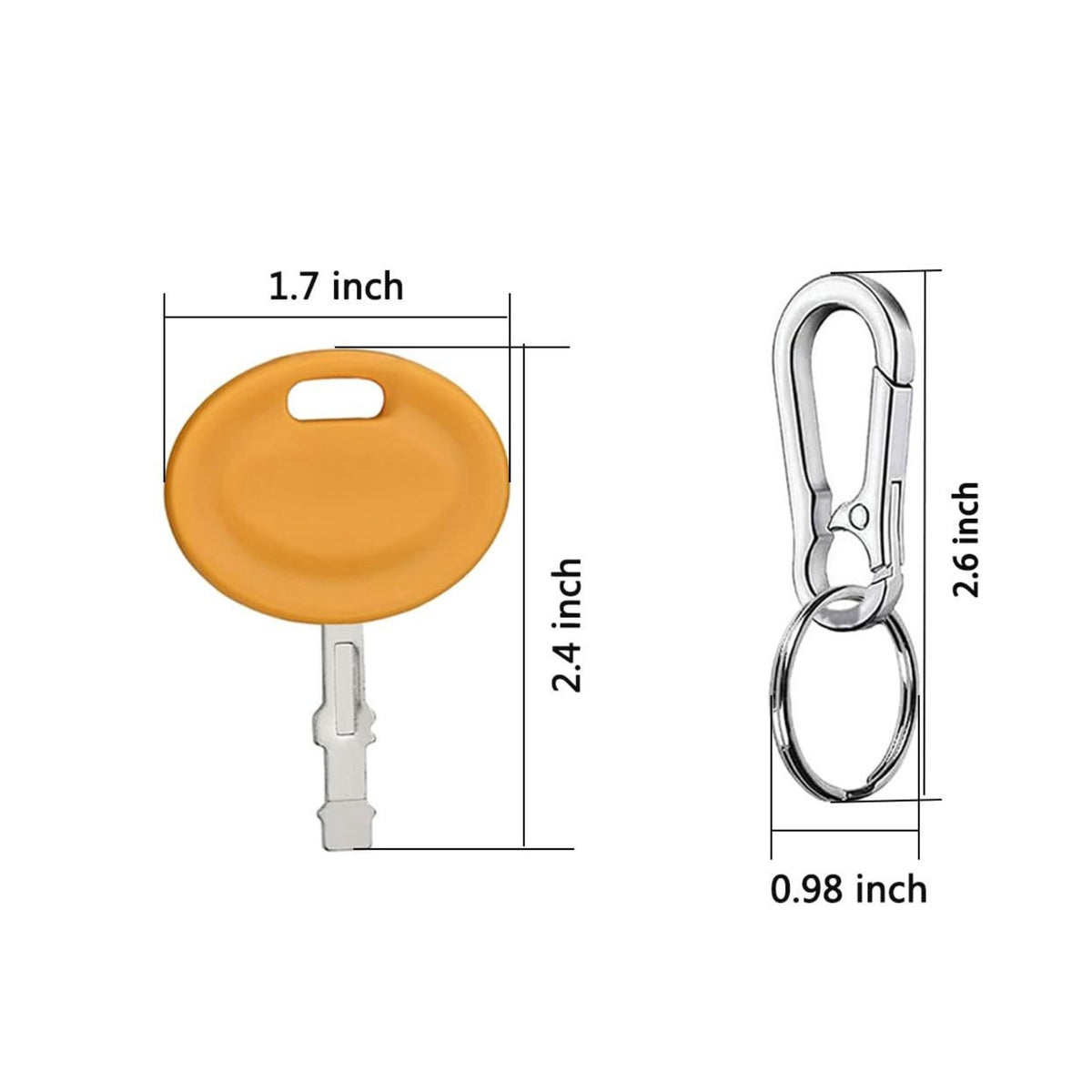 Includes Carabiner Replacement Mower Key Set Backup Keys Equipment Part