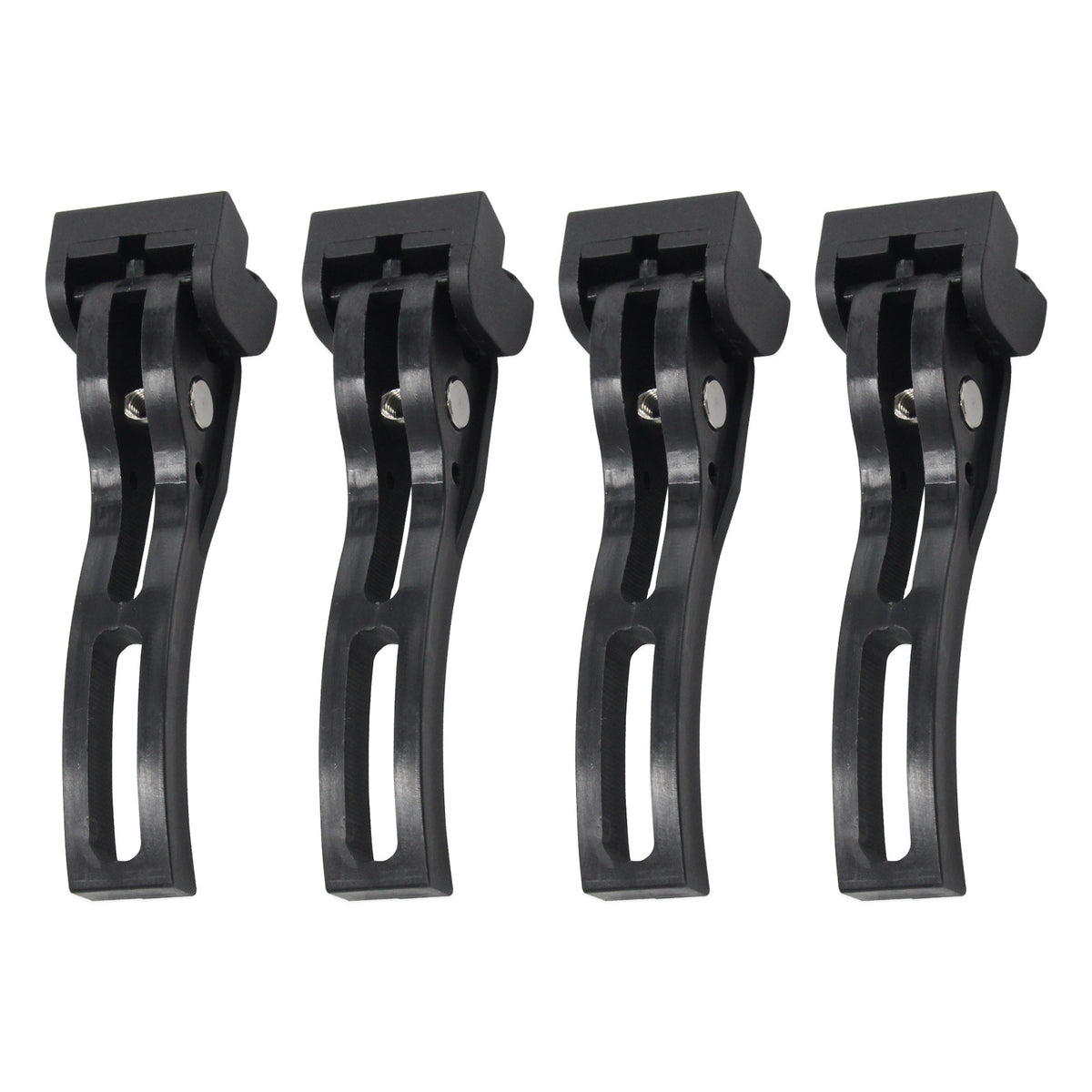 4 Pieces Truck Bed Cover Clamp Heavy Duty Truck Bed Cover Hardware Kit with Rear Clamps Rear Clamp with Metal Fastener Rigid