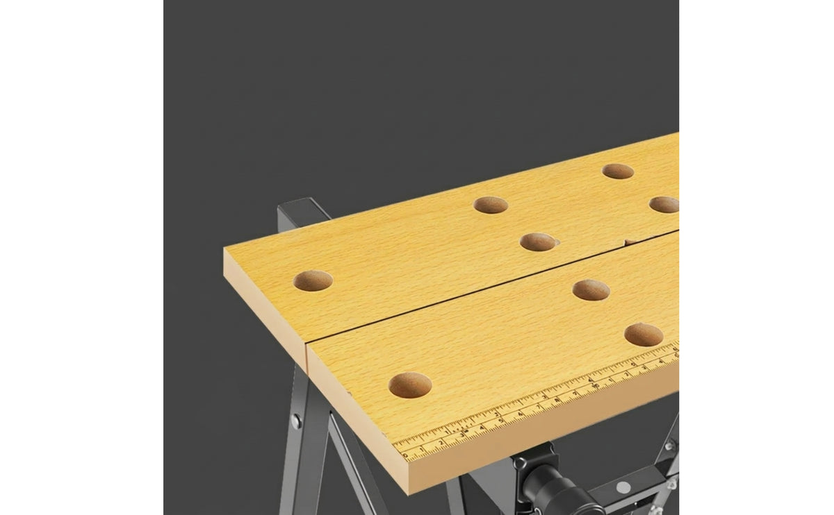 Foldable Clamping Work Table 2-in-1 Portable Saw Table Quick Setup Folding Woodworking Bench Stable Frame for Woodworkers, DIYers, Carpenters, Garage