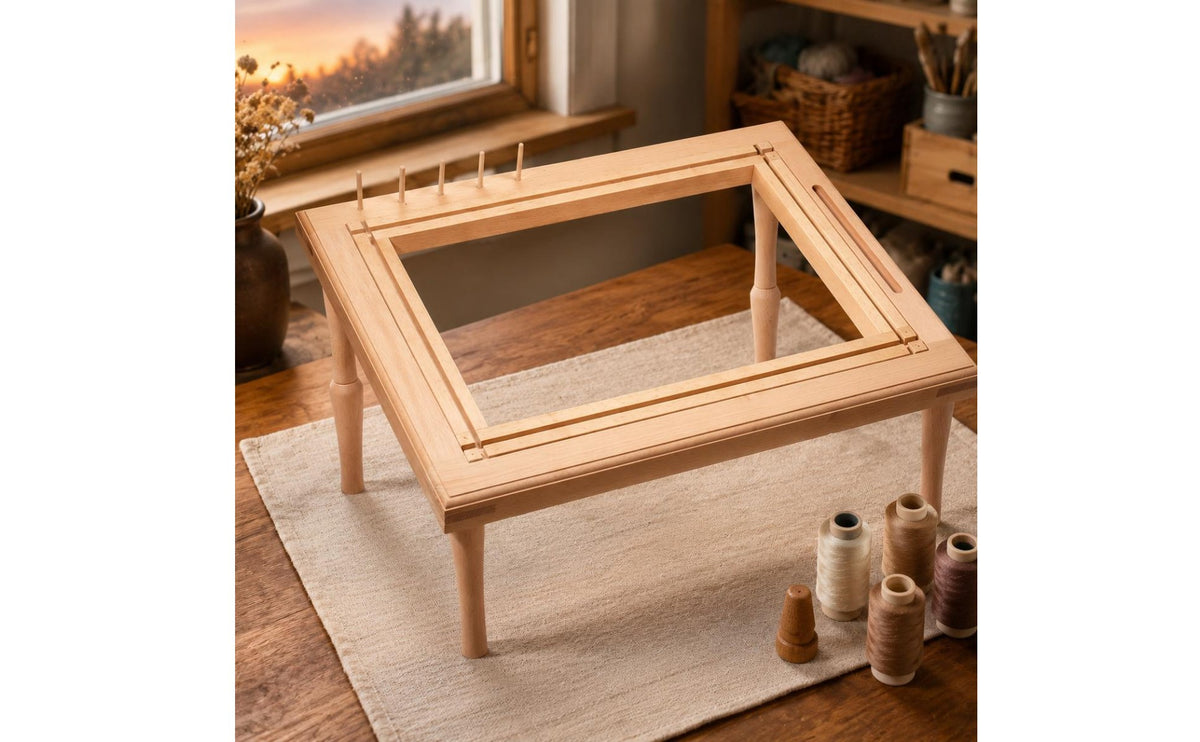 Desktop Embroidery Stretcher Solidly Built Wood Beech Embroidery Frame Smooth Polished Surface