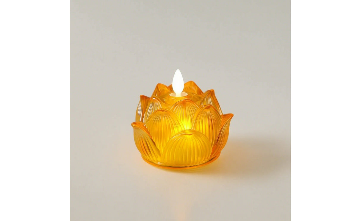 LED Lamp Powered Buddhist Altar Lamp Translucent Night Light for Buddhists, Practitioners, Shrine, Meditation Room
