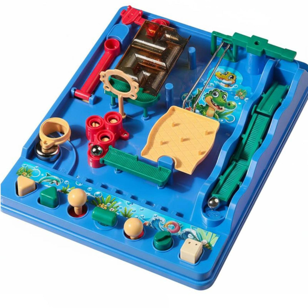 Marble Maze Game Interactive Maze Board with Marbles Child-Friendly Marble Run for Kids, Boys and Girls