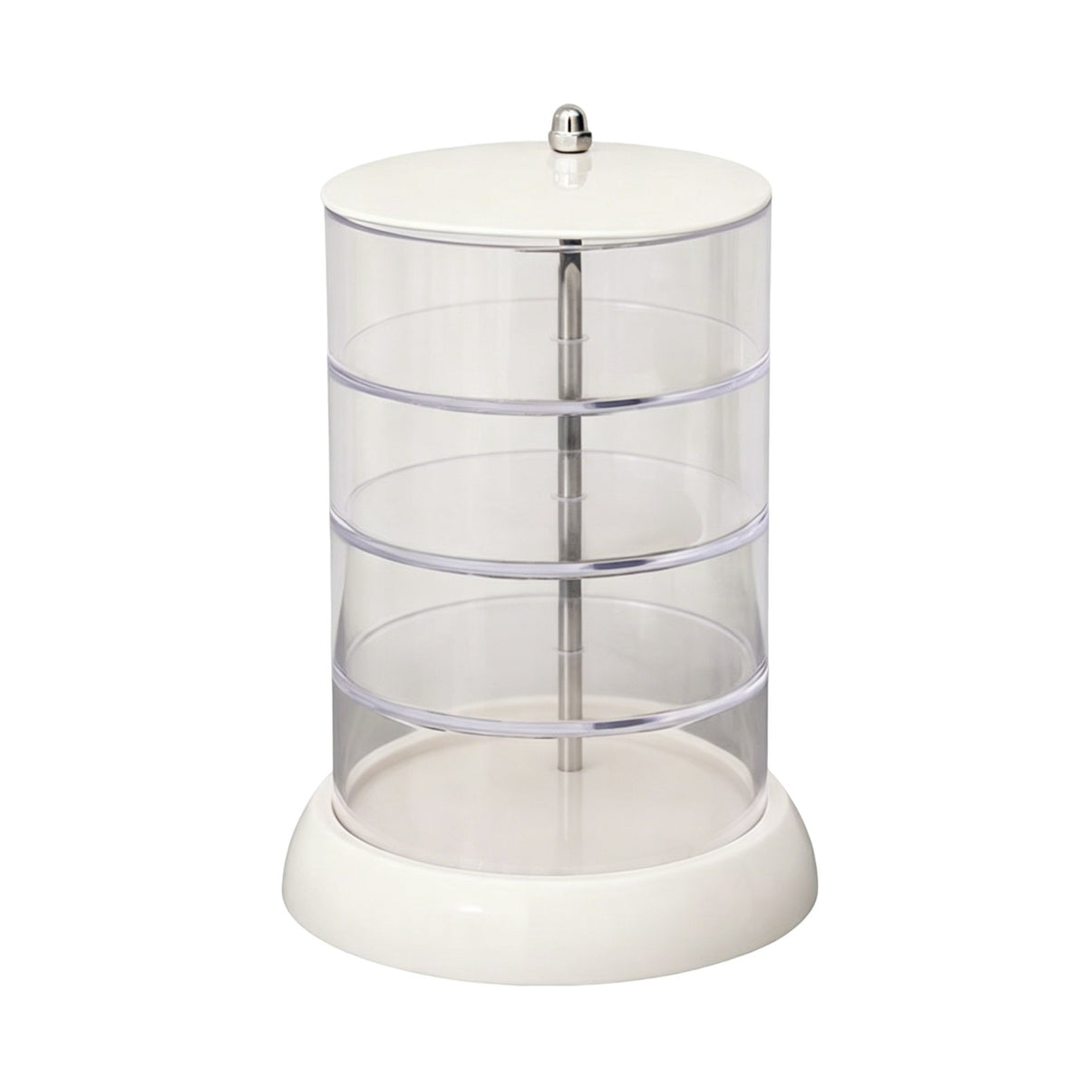 Multi-Layer Jewelry Storage Box Rotatable Rotating Jewelry Minimalist Style Style Hair Accessory Holder