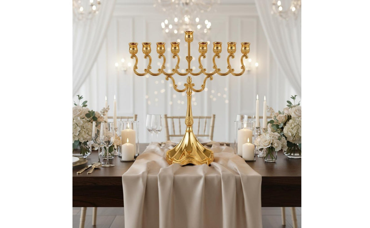 9-Arm Candelabra European Design 9-Branch Candle Holder Wedding Decoration Metal Candle Stand for Romantic Dinner