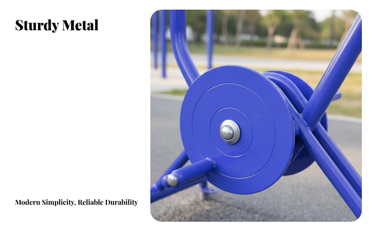 Outdoor Low-Impact Stride Machine Weather-Resistant Low-Impact Stride Machine Exercise Machine Heavy-Duty Steel Construction Low Impact Cross