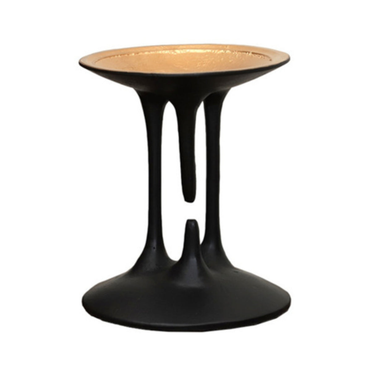 Candle Holder with Sculptural Base Tabletop Candle Holder Stable Candlestick for Living Room