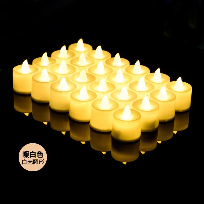 LED电子蜡烛灯浪漫求婚创意布置用品生日心形场景道具装饰情人节