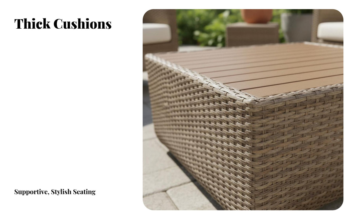 North USA-inspired rustic and design L-Shaped Sectional Sofa Set configurable configuration L-Shaped Sectional Couch weatherproof seat pads Outdoor Furniture Water Resistant for Families, Entertainers, Homeowners, Balcony, Garden, rearyard, waterfront
