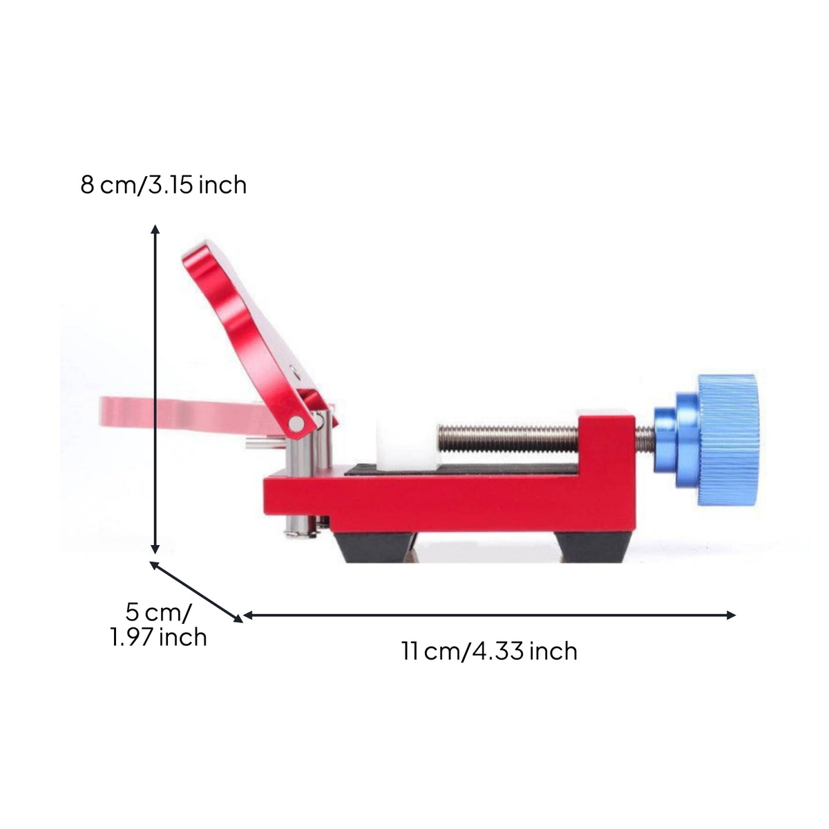 Manual Watch Case Opener Non-Slip Base Watch Back Opener Soft Sponge Pad Two-headedHeaded Tool for Bracelet Adjustment