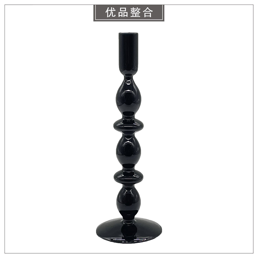 样板间茶几简约现代家居软装饰品摆件仿真花玻璃烛台组合ZH3354