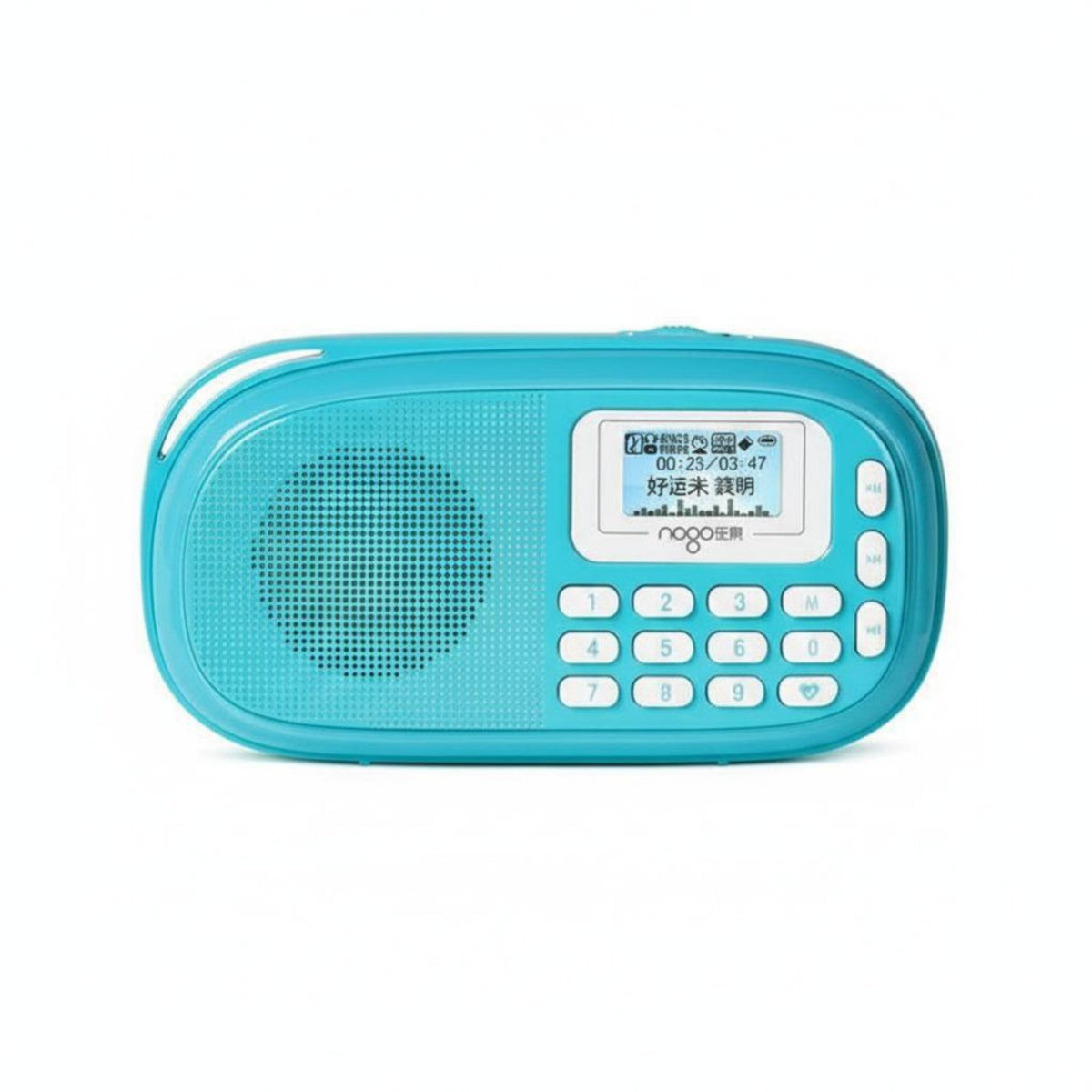 3-in-1 Functionality Pocket Radio Speaker Palm-Sized Card-Slot Audio Player Lightweight Radio Receiver Rechargeable for Travelers, Students, Travel, Walking, Outdoor, Study