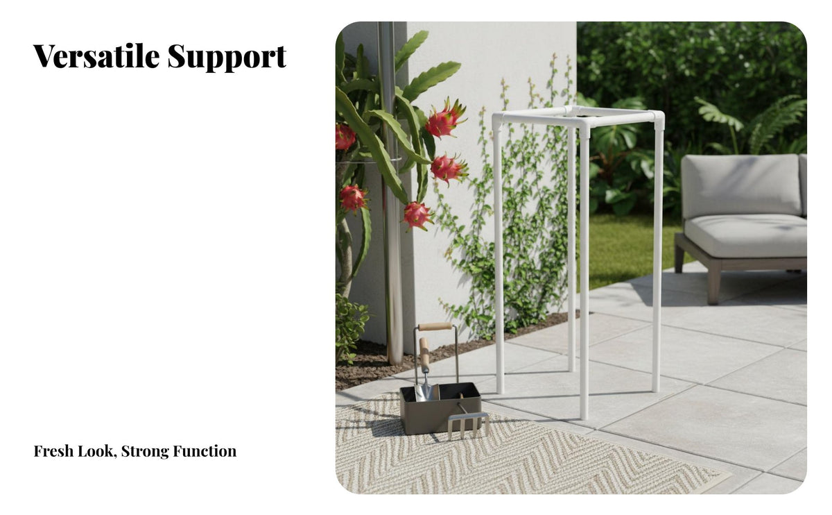 Exotic Fruit Planter with Support Frame Sturdy Duty Climbing Plant Container Stand for Balcony