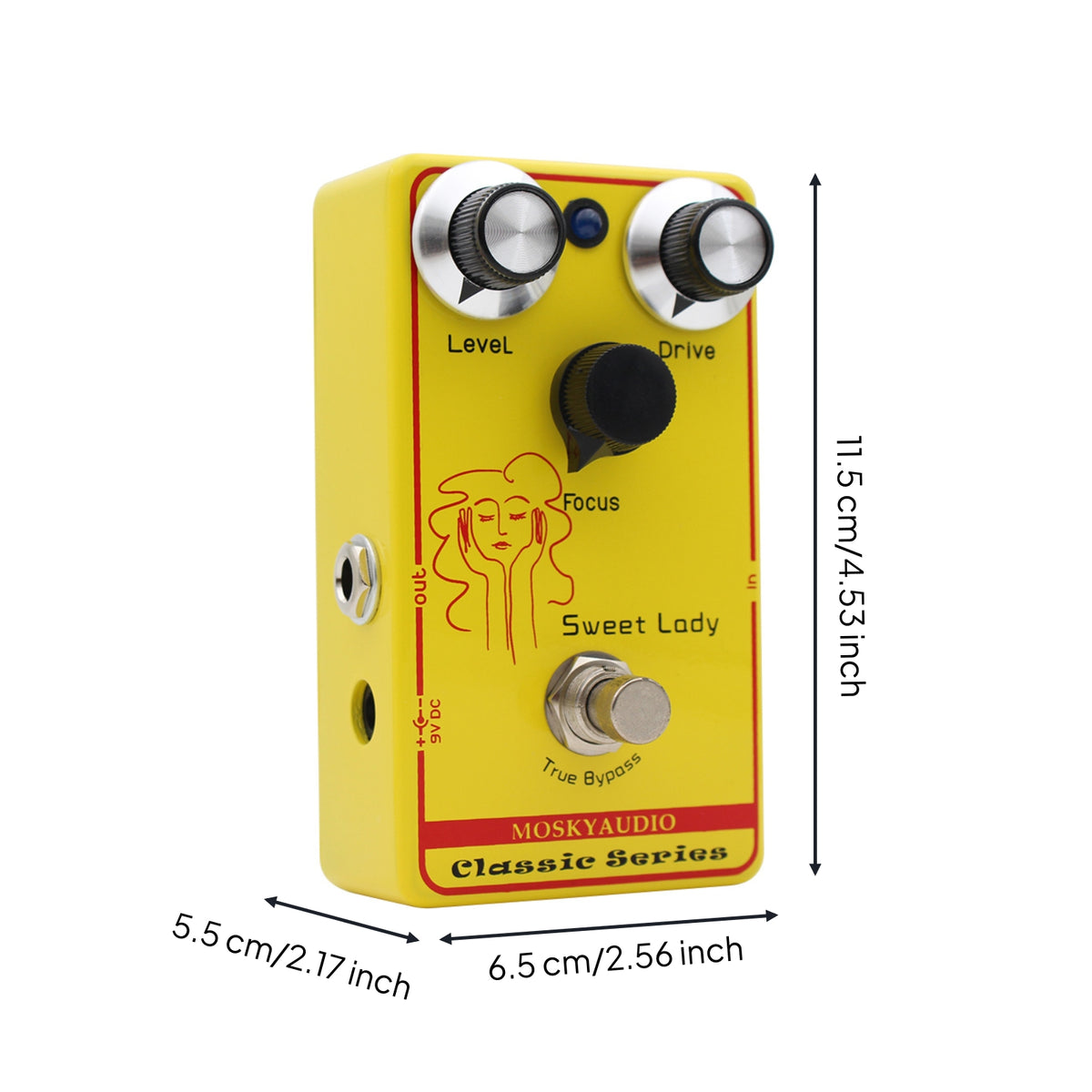 Guitar Distortion Pedal Classic Distortion Guitar Effect Pedal High Gain Stompbox for Guitarists