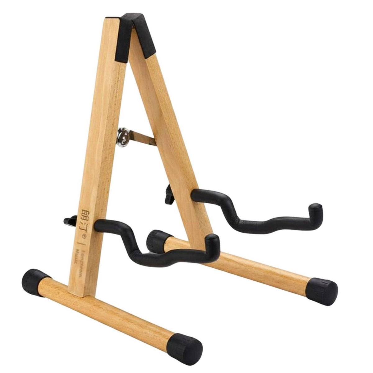 Detachable Solid Wood Instrument Stand Universal Fit Wooden Guitar Stand Padded Protection Triangular Instrument Holder for Guitarists