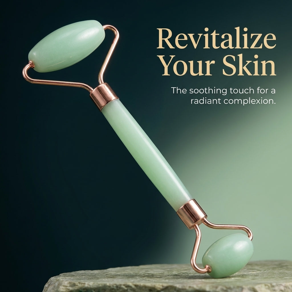 Facial Massage Roller with Face Sculpting Tool, Pink Crystal Gua Sha for Beauty Enthusiasts