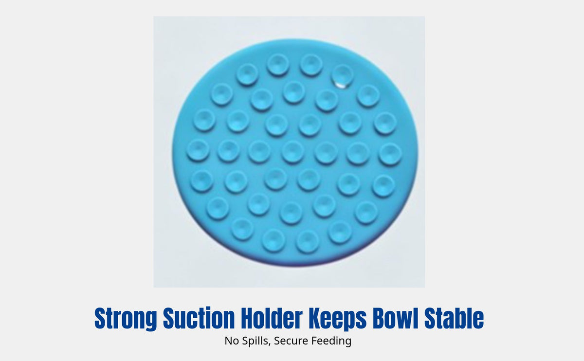 Slow Feeder Bowl for Large Dogs, Food Grade Silicone, Strong Suction, Anti-Spill