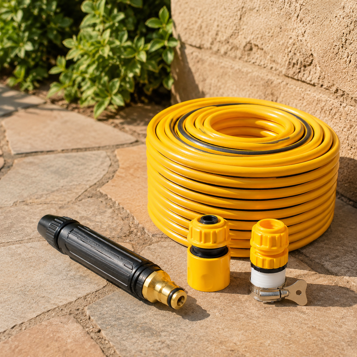 Pressure Washer Gun Hose Set, Car Wash High-Pressure Washer Gun, Black, Plastic, Hose, Nozzle, Shower/Jet Switchable