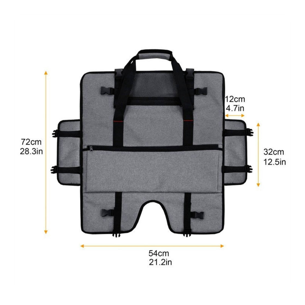 Display Carrying Bag Portable Display Carrying Case Padded with Pockets for Participants