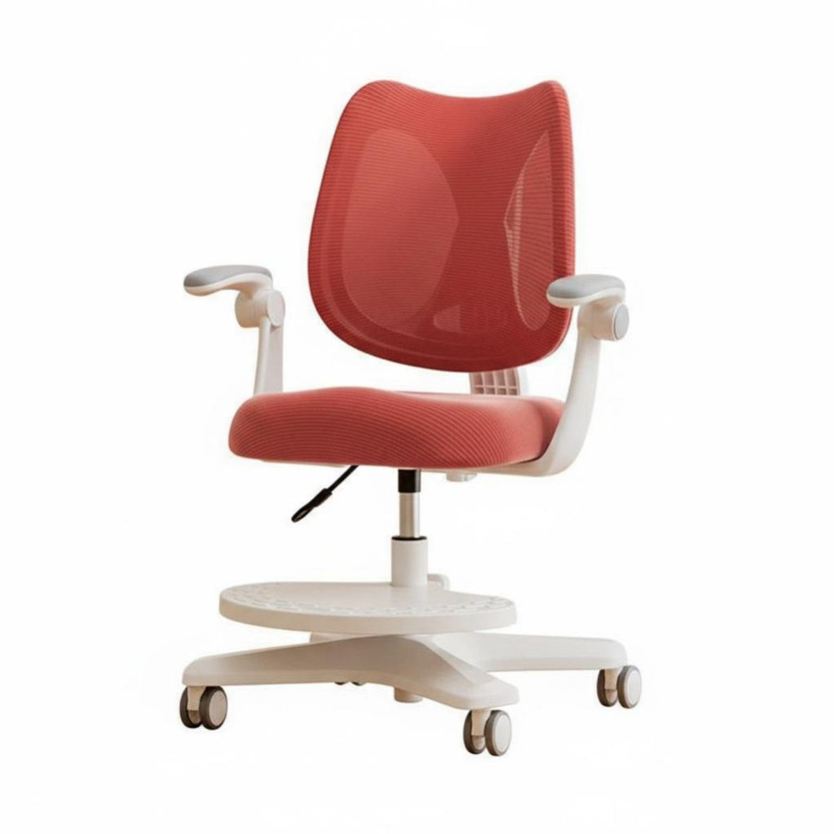 Ergonomic Support Adjustable child's Task Chair Stable Base Adjustable Posture Chair Lockable Casters kids' Furniture With Footrest for Children, Students, Writing, Studying, Study Room, literature engagement