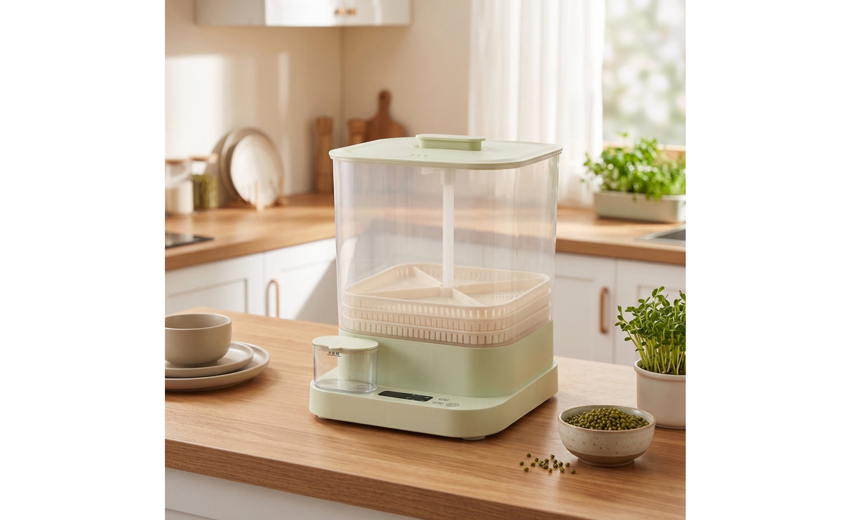 Automatic Bean Sprouts Machine Multi-Layer Bean Sprout Machine Automatic Seed Sprouter Countertop Seed Sprouter with Trays