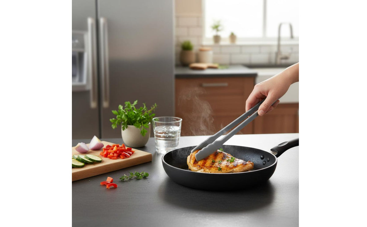 Silicone Cooking Tongs Ergonomic Design Silicone Kitchen Tongs for Pastry Making