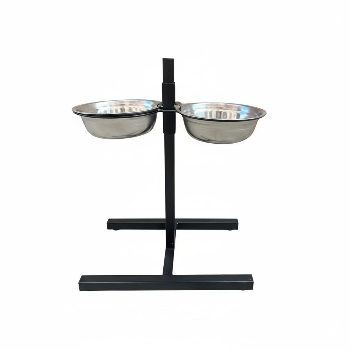 Stable Base Stainless Steel Dog Bowl Set Sturdy Elevated Pet Bowl Set Easy to Clean Raised Pet Feeder Rust-Resistant