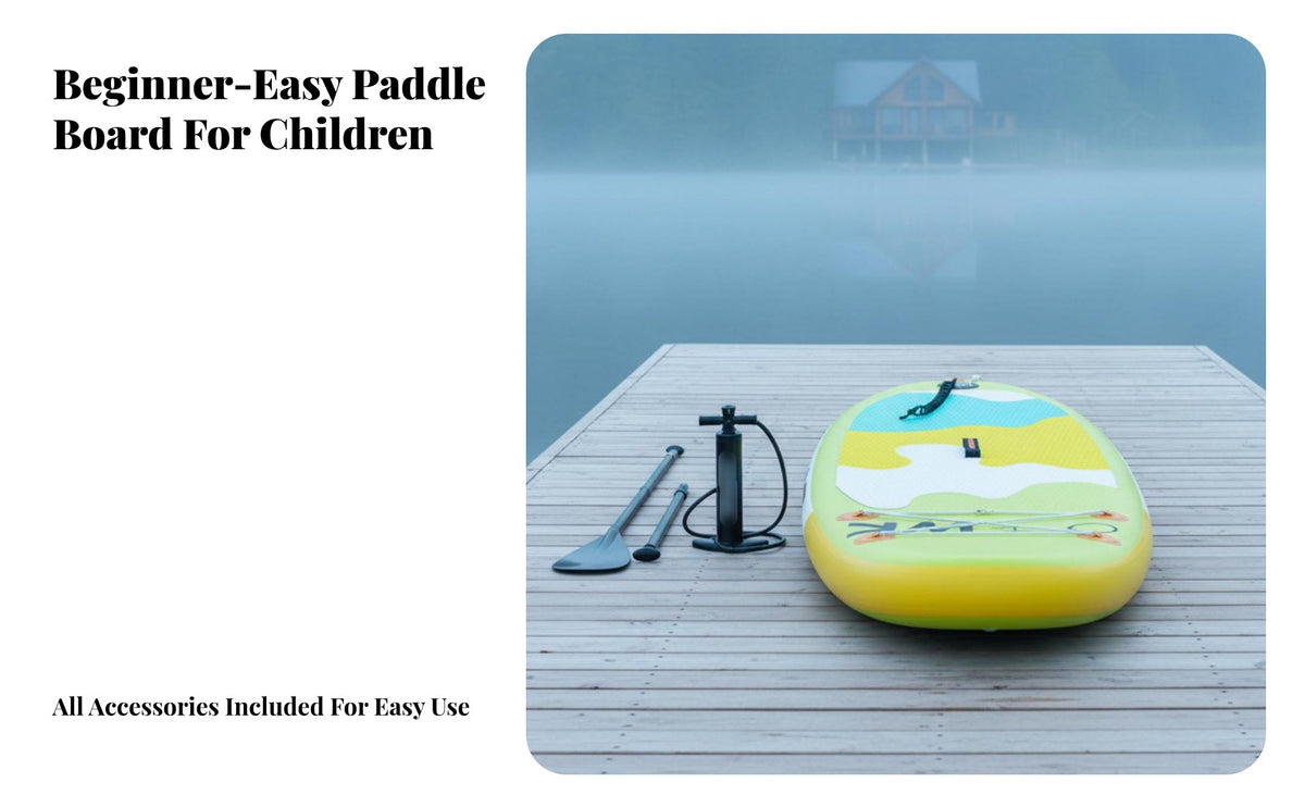 Child S Inflatable Paddle Board Wide Stable Design Child S Paddleboard Board children's Paddleboard Set Safety Leash Included