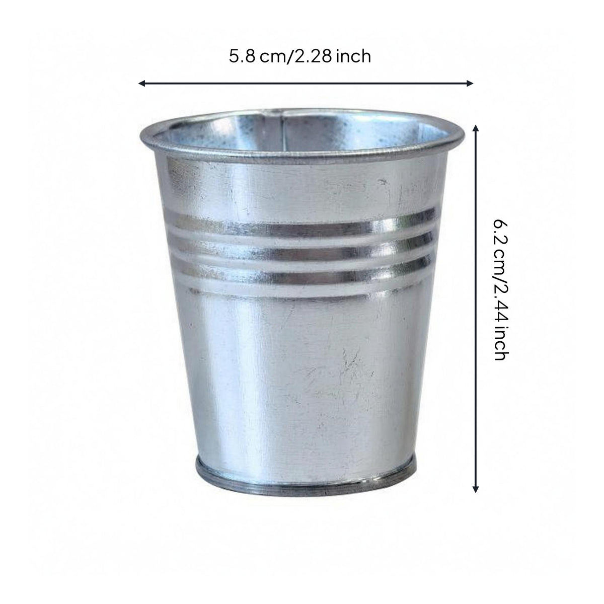 12 Pieces Metal Bucket Planter Compact Small Metal Planter Home Decor