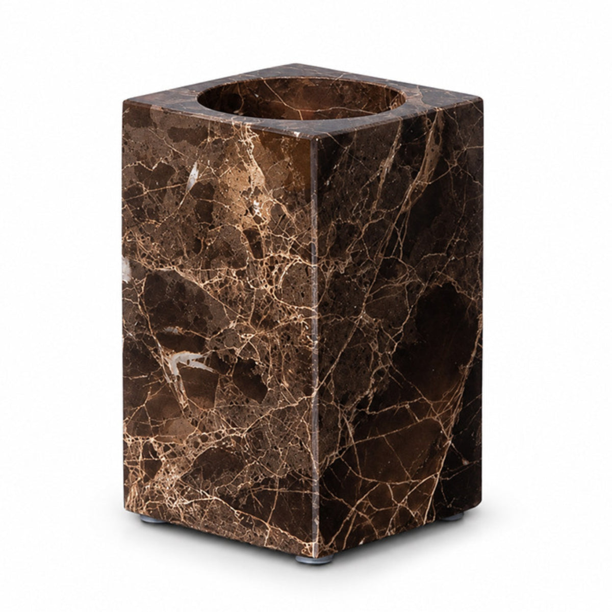 Lavatory Counter Organizer Marble Look Countertop Organizer Polished Accessory for Vanity