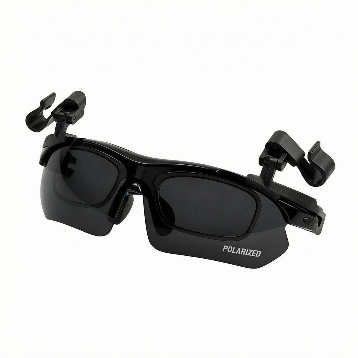 TAC Lenses Hat Brim Sunglasses Clip UV400 Protection Attach-on Polarized Sunglasses Folding Clips Eyewear Lightweight