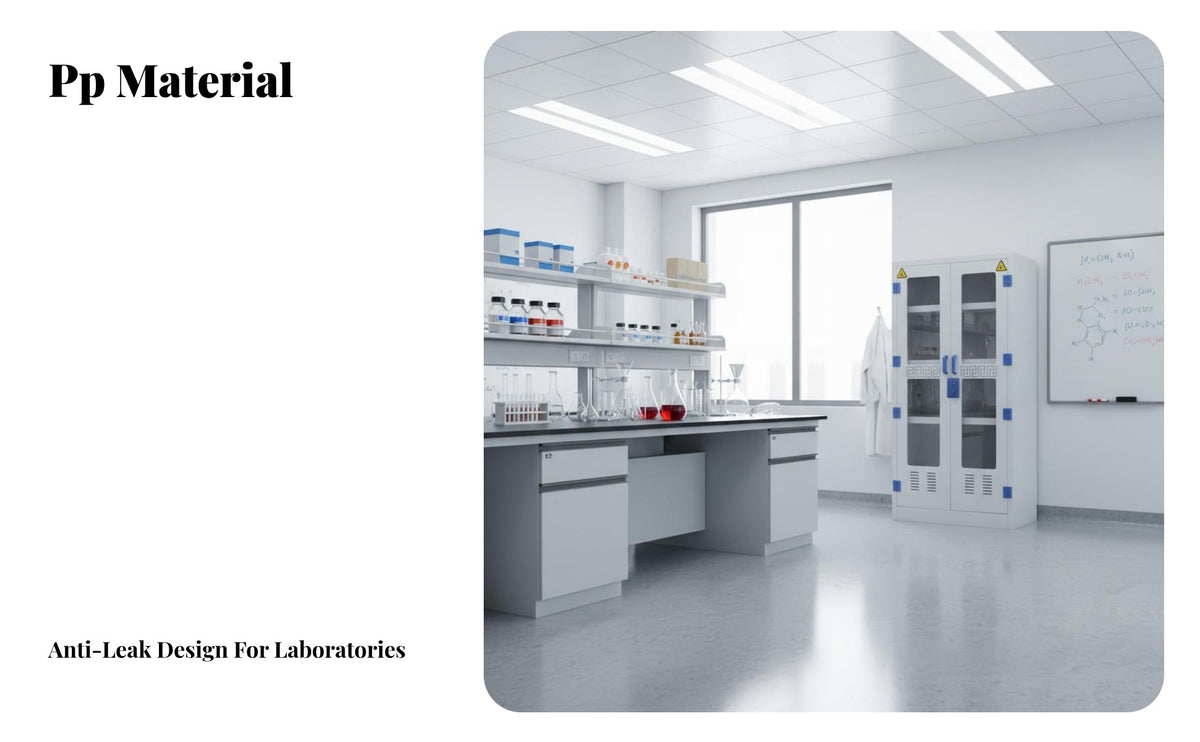 Caustic and Alkali Storage Cabinet Double Lock Lab Reagent Research Storage Enclosure Locker for Research Settings, Factory