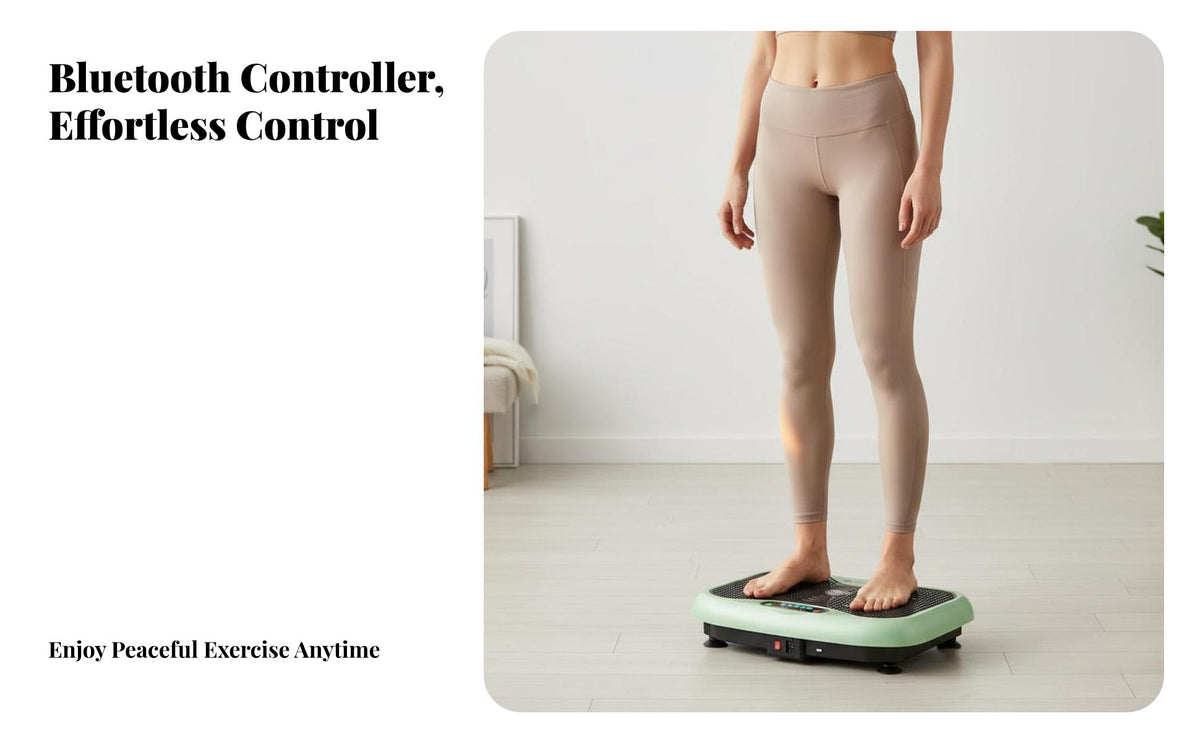 Adjustable Speed Whole Body Vibration Machine Quiet Operation Exercise Vibration Plate Handheld Controller Control Fitness Equipment LED Interface Panel for Women, Adults, Office Workers, Home Gym, Living Room, Bedroom