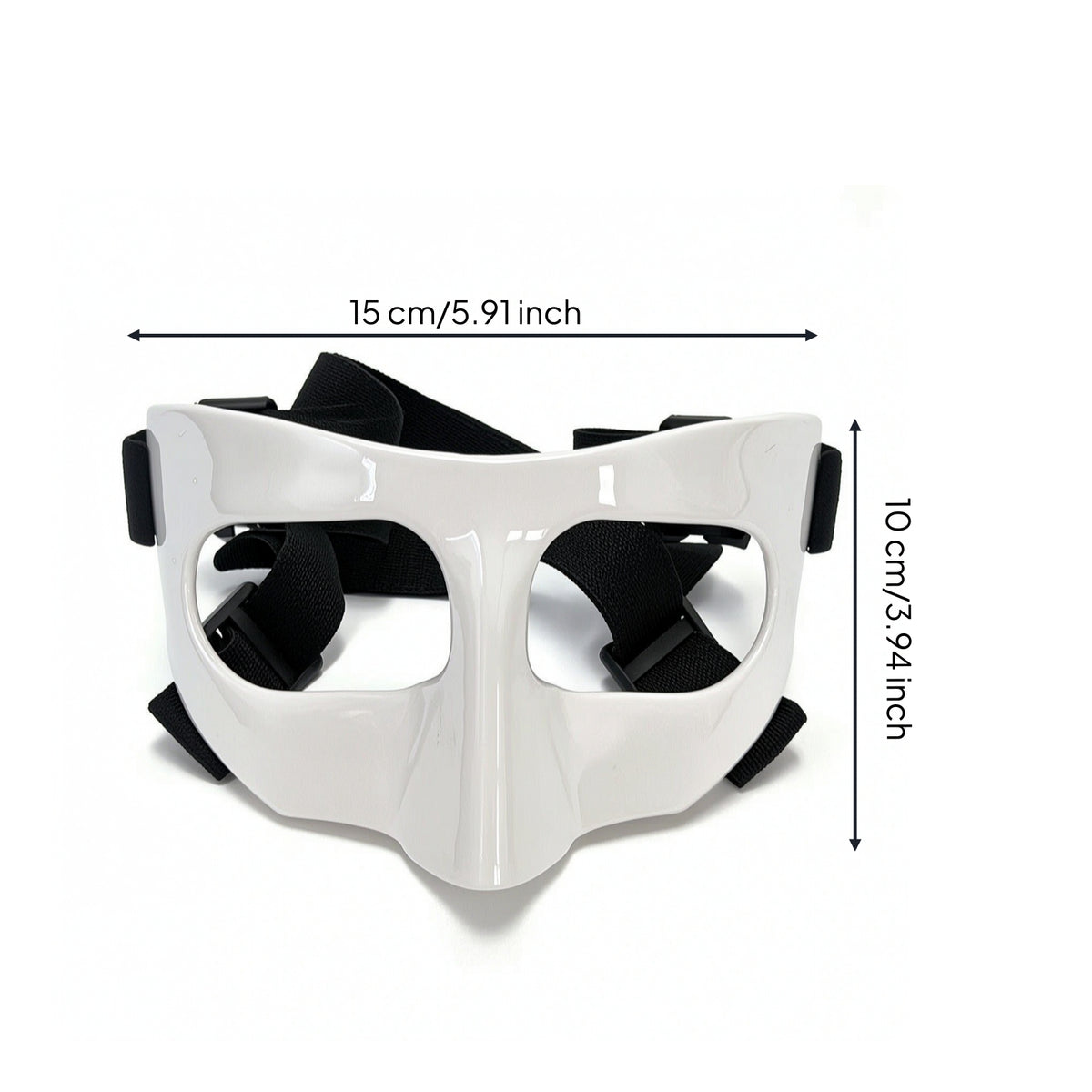 Cushioning Safety Mask with Cushion Pads Lightweight Nose Guard Non-Slip Pad Slim-Fit for Athletes