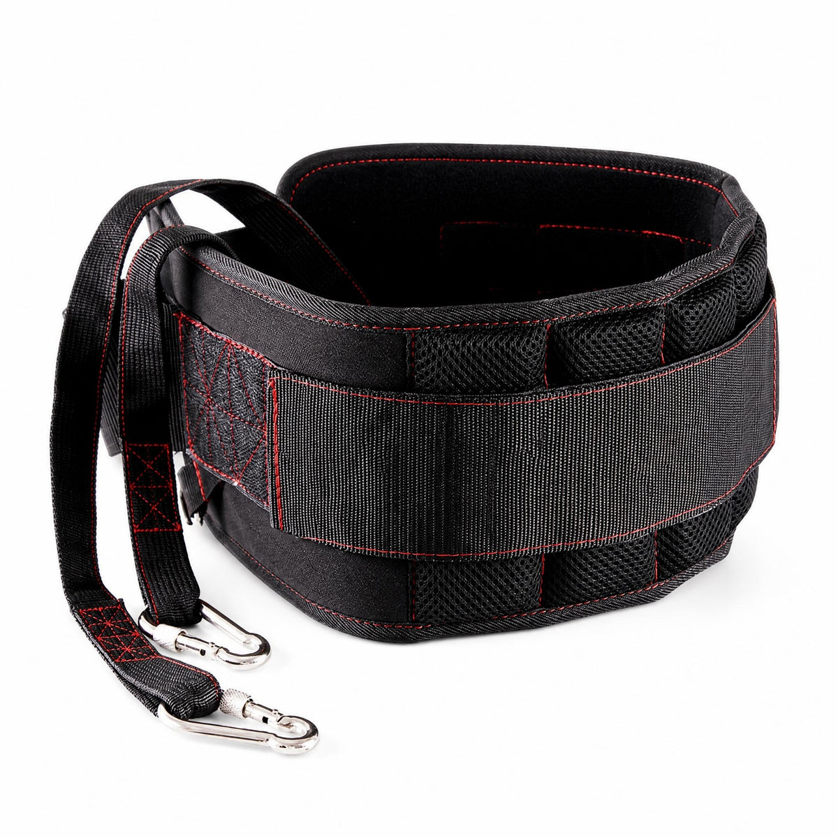 Heavy-Duty Support Belt Hook-and-Loop Closure Gym Support Belt Padded Sports Gear Breathable Mesh for Weight Training