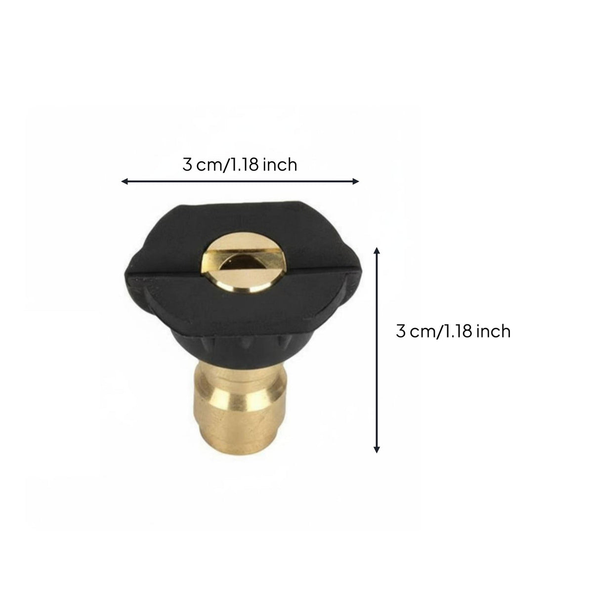 Color Coded 1/4 Inch Quick Connect Spray Nozzle Stainless Steel Construction Pressure Washer Nozzle Tip Long-Lasting for Car Washing