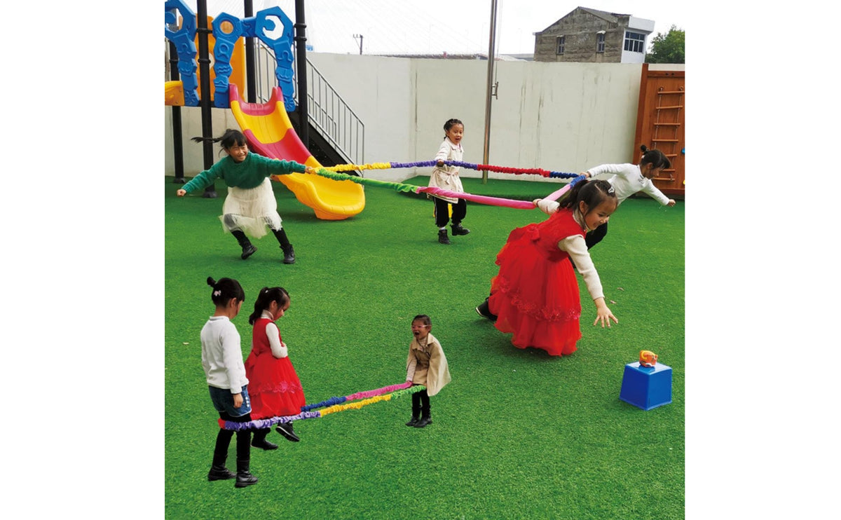 Elastic Activity Rope Ruffled Group Movement Rope Sensory Band Flexible Equipment Comfortable for Children, Team Training