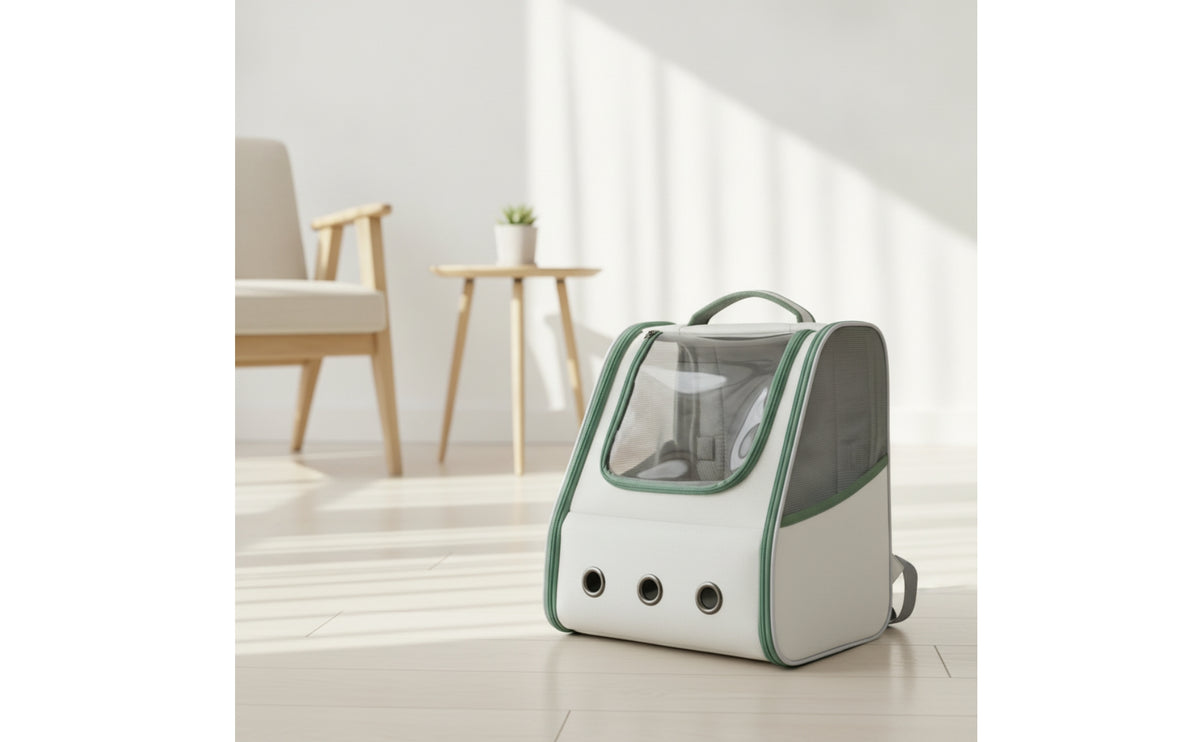 Pet Carrier with Mesh Window Structured Dog Backpack Comfortable Cat Backpack for Pets Care Visits Visits