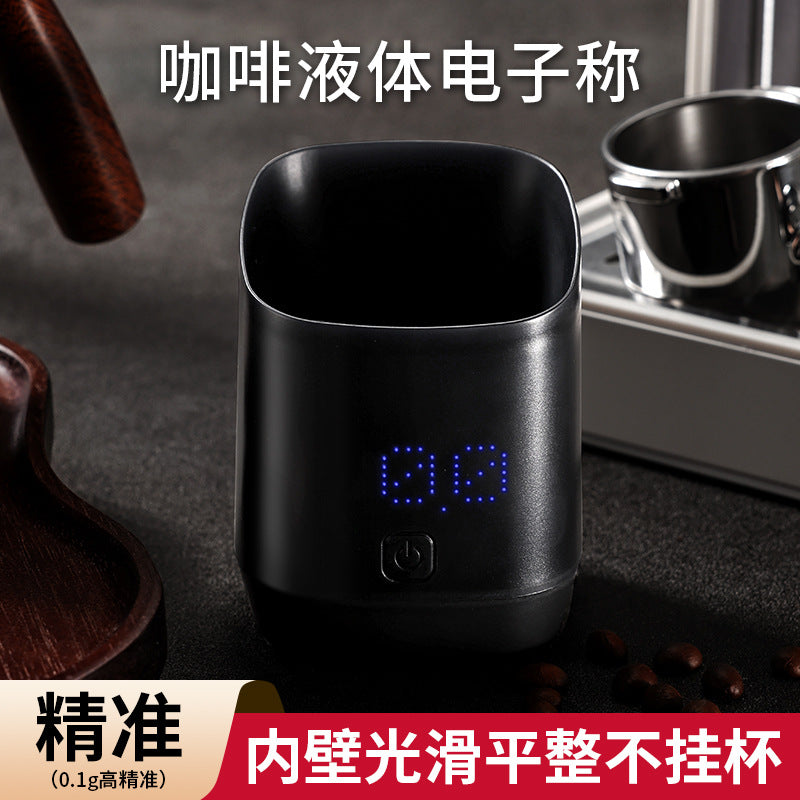 Portable Coffee Weighing Cup with Scale, Stainless Steel