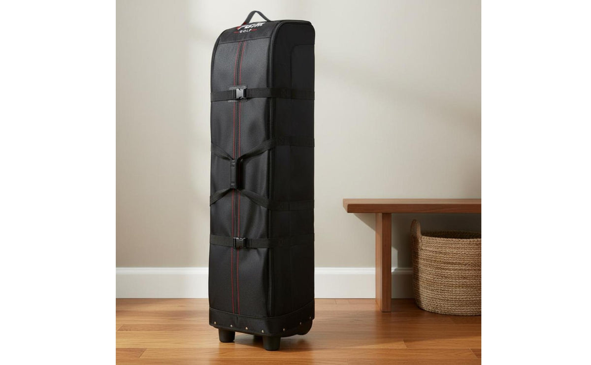 Airline Approved Golf Club Travel Bag Wheels Padded Golf Shipping Bag Reinforced Base Heavy Duty for Airport