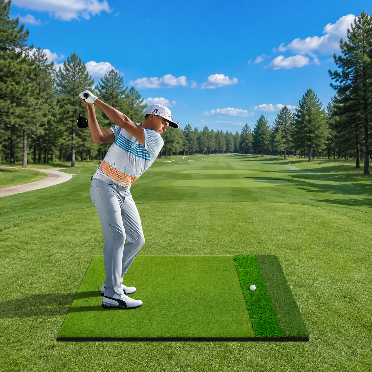 golf hitting mat