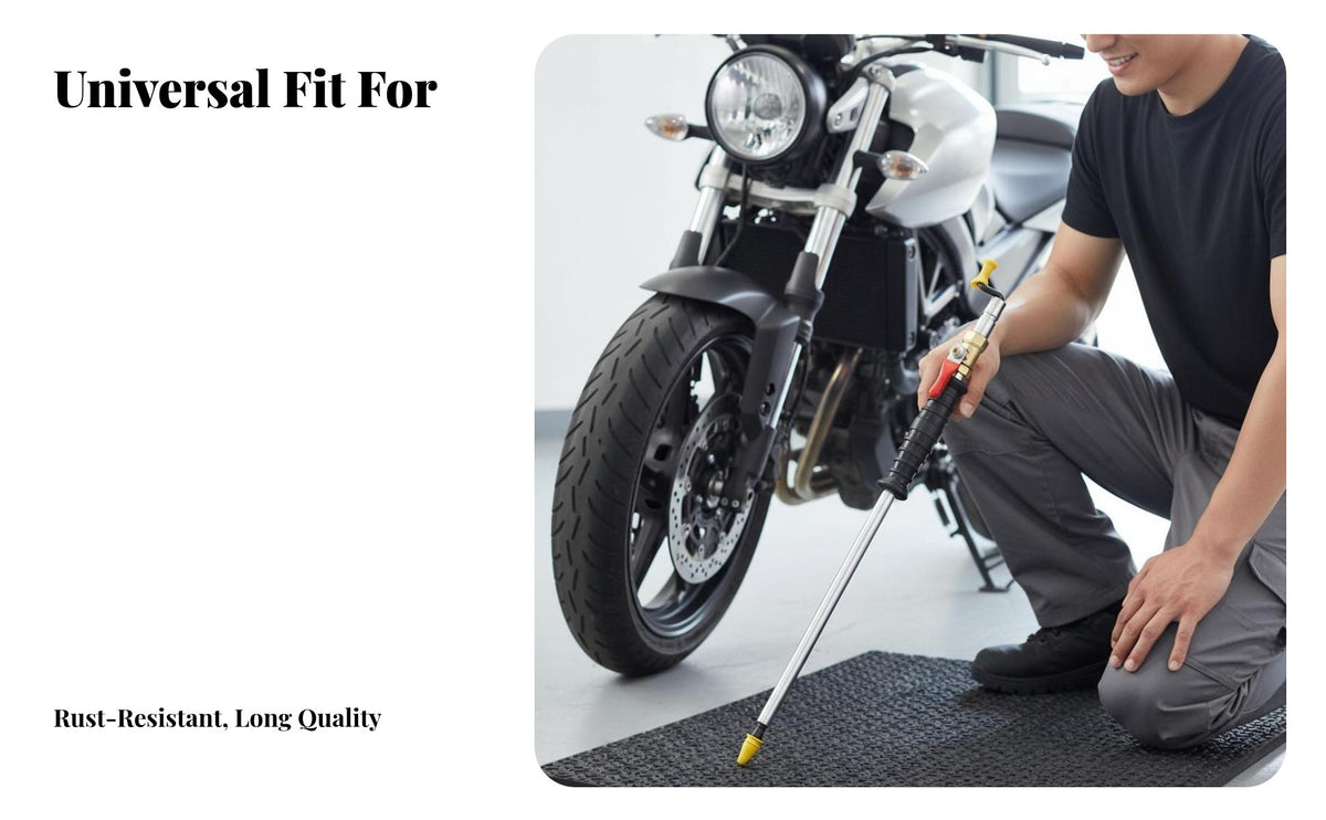 Tire Inflation Universal Connector Tire Inflator Extension Rod Easy to Use Air Chuck Inflation Tool for Motorcycle Owners, Repair Specialist S, Garage