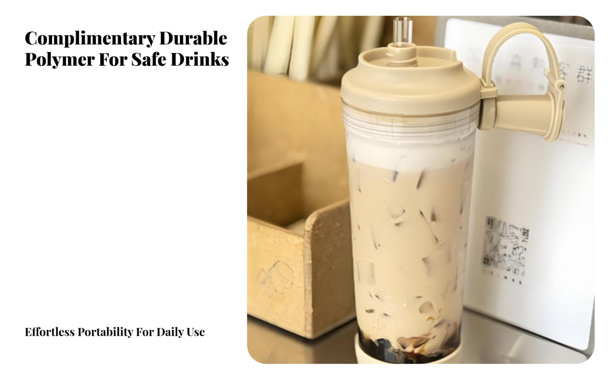 Large Capacity 850ml Tapioca Tumbler Safe Reusable Bubble Tea Cup Easy to Clean for Commuters, Office Workers, on the Go, Commute, Outdoor